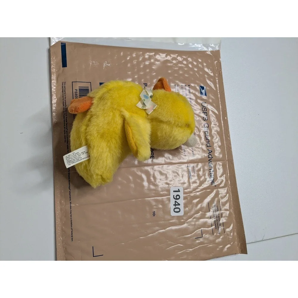Vintage Plush Chosun International Small With Ribbon Duck Stuffed Animal